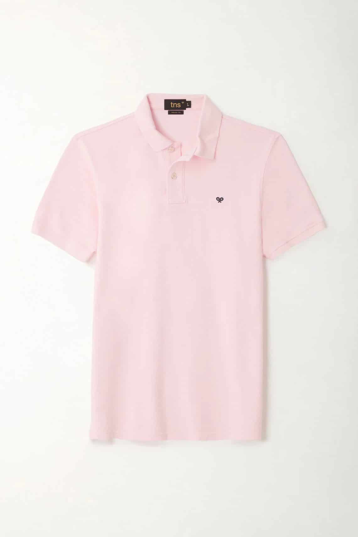 Polo rosada con raqueta multicolor de ajuste cómodo para hombre con acabado ligero - miniatura 2