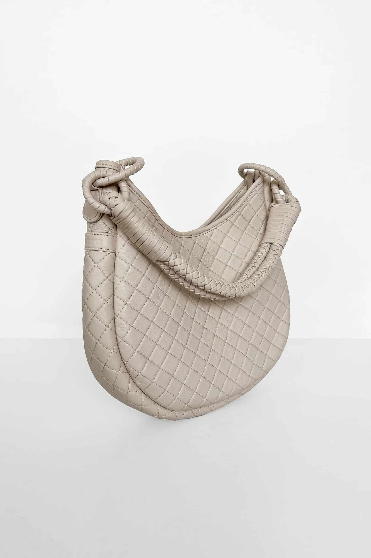 Saddle Shoulder Bag, Beige - miniatura 4