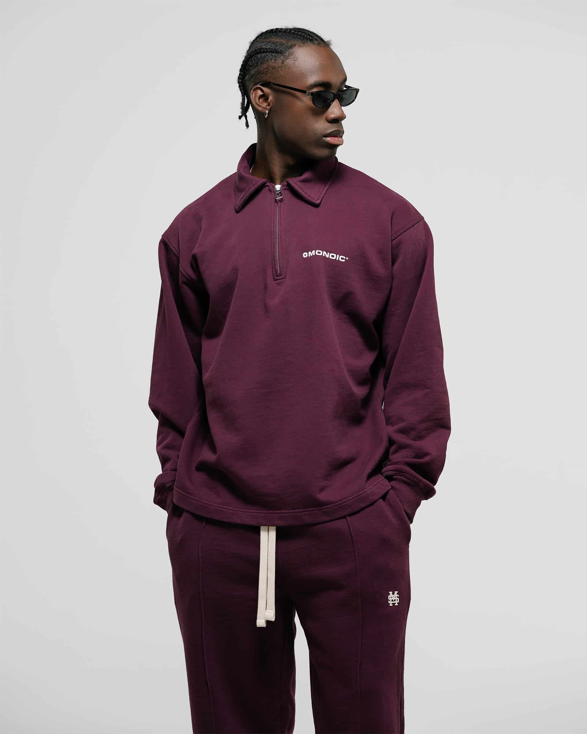 Quarter Zip V3 - Burgundy - miniatura 3