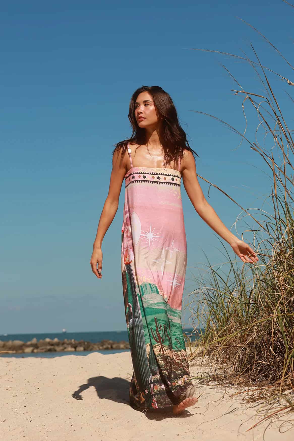 VESTIDO CELESTE DESERT - miniatura 2