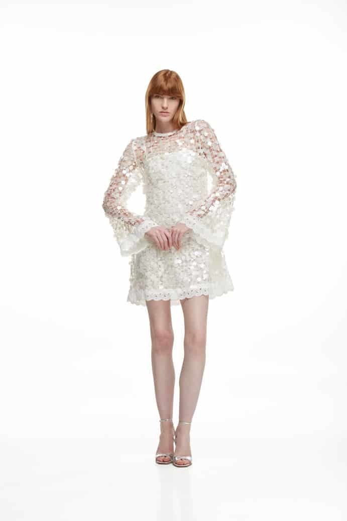 ECLIPSE MINI DRESS WHITE - miniatura 3