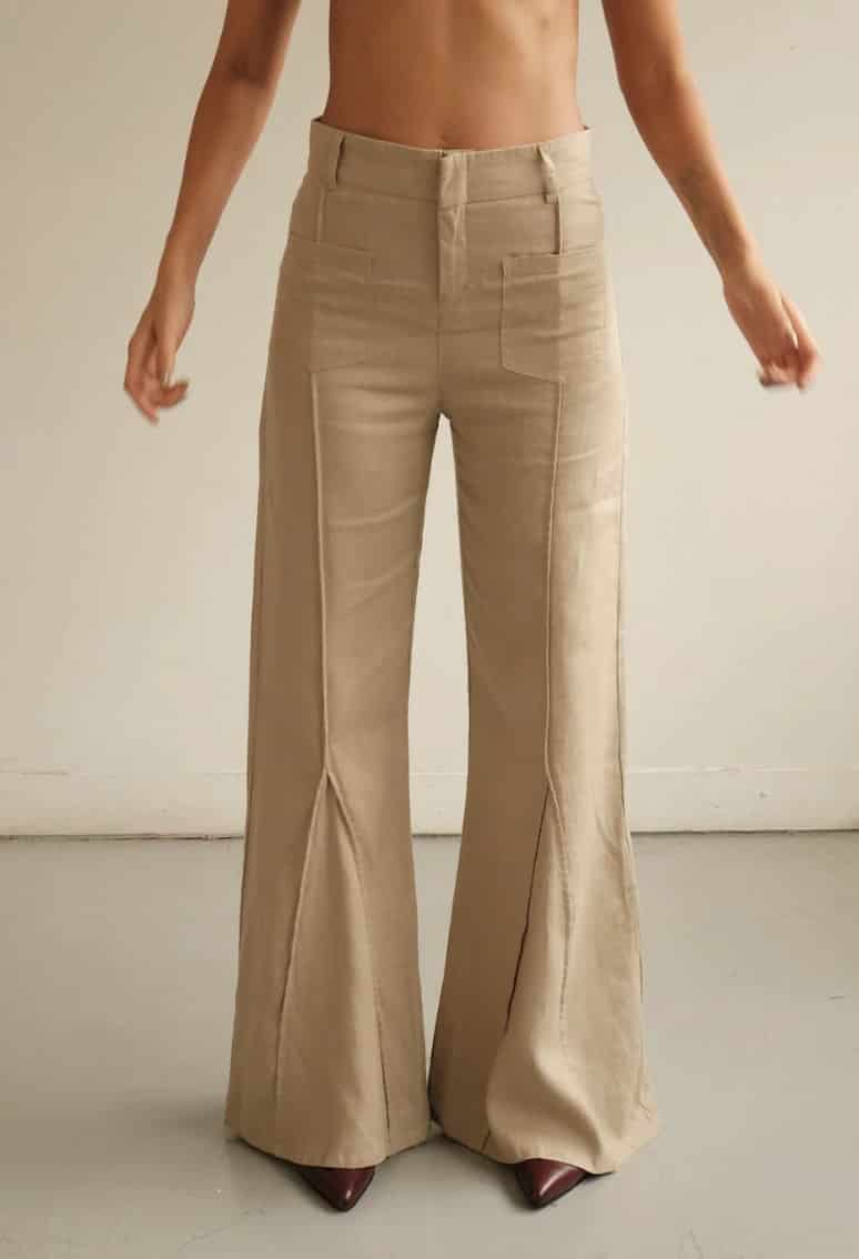 Pantalón Aire de lino | Mocca - miniatura 2