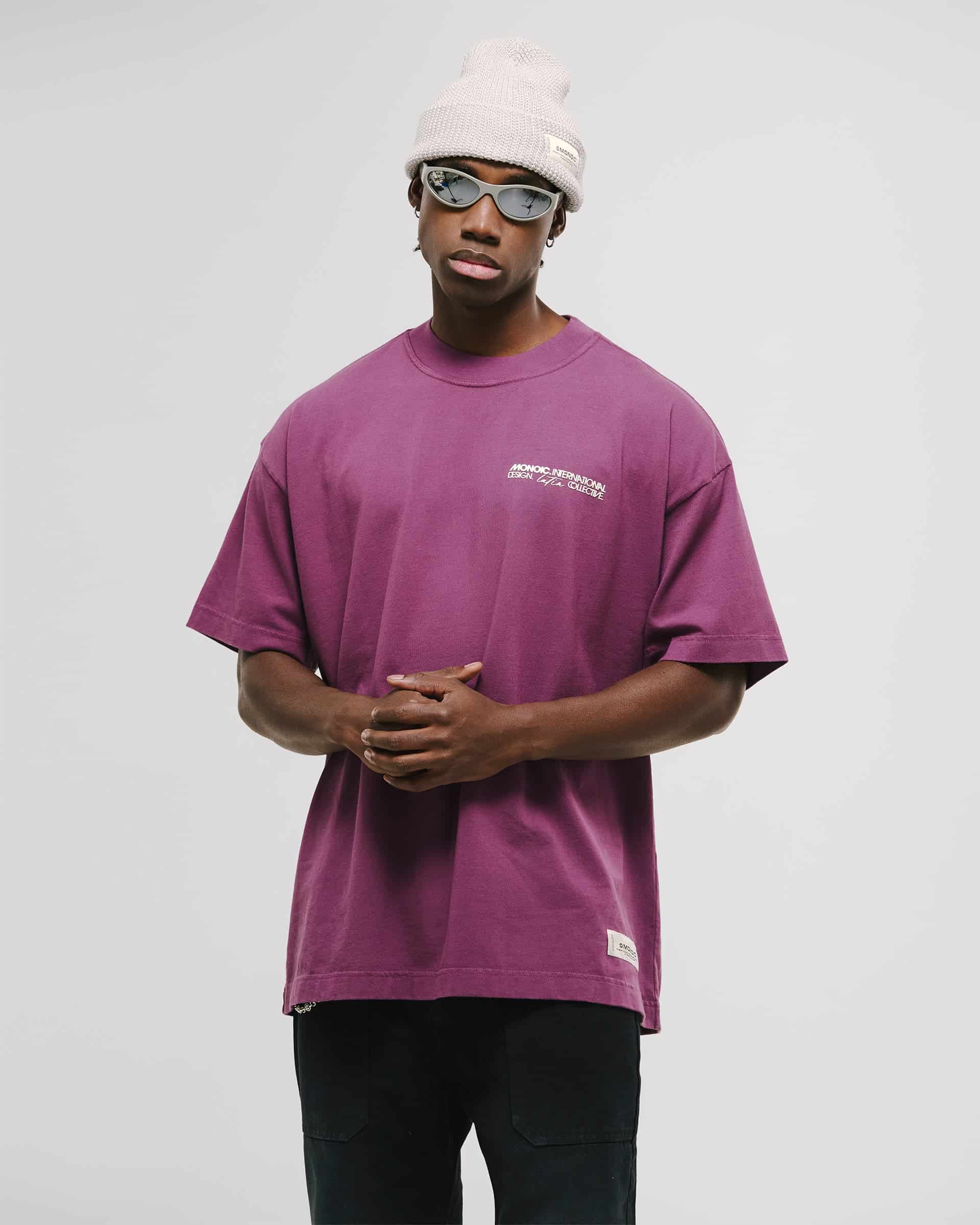 Camiseta Oversized Built For The World - Burgundy - miniatura 3