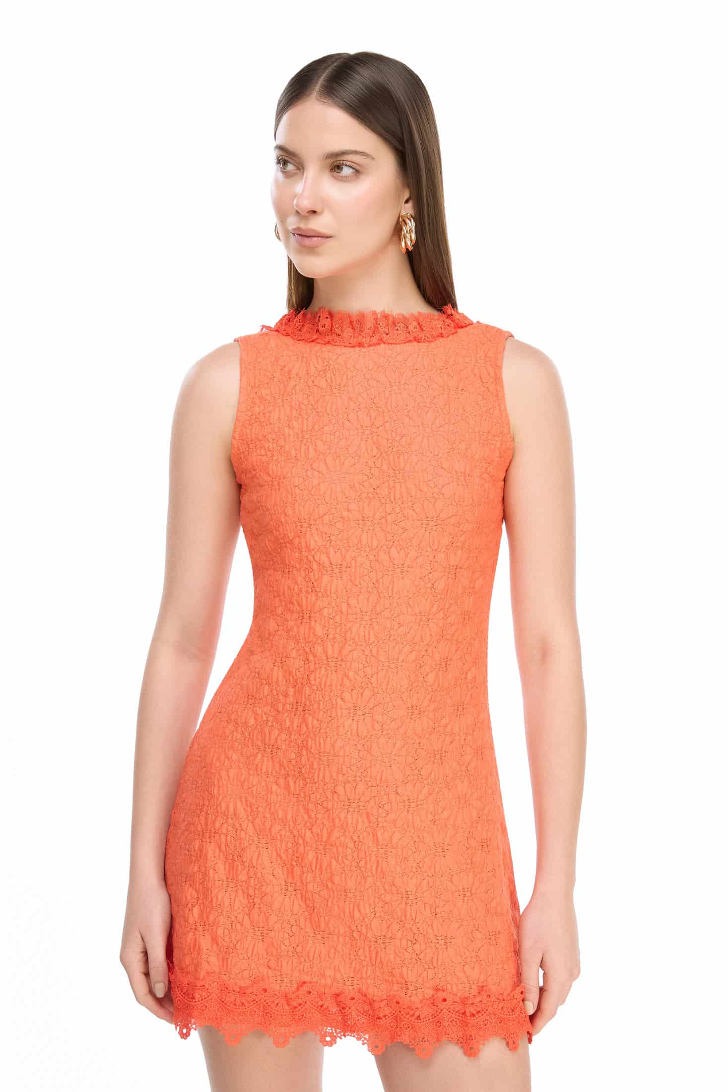 LOTUS MINI DRESS ORANGE - miniatura 2