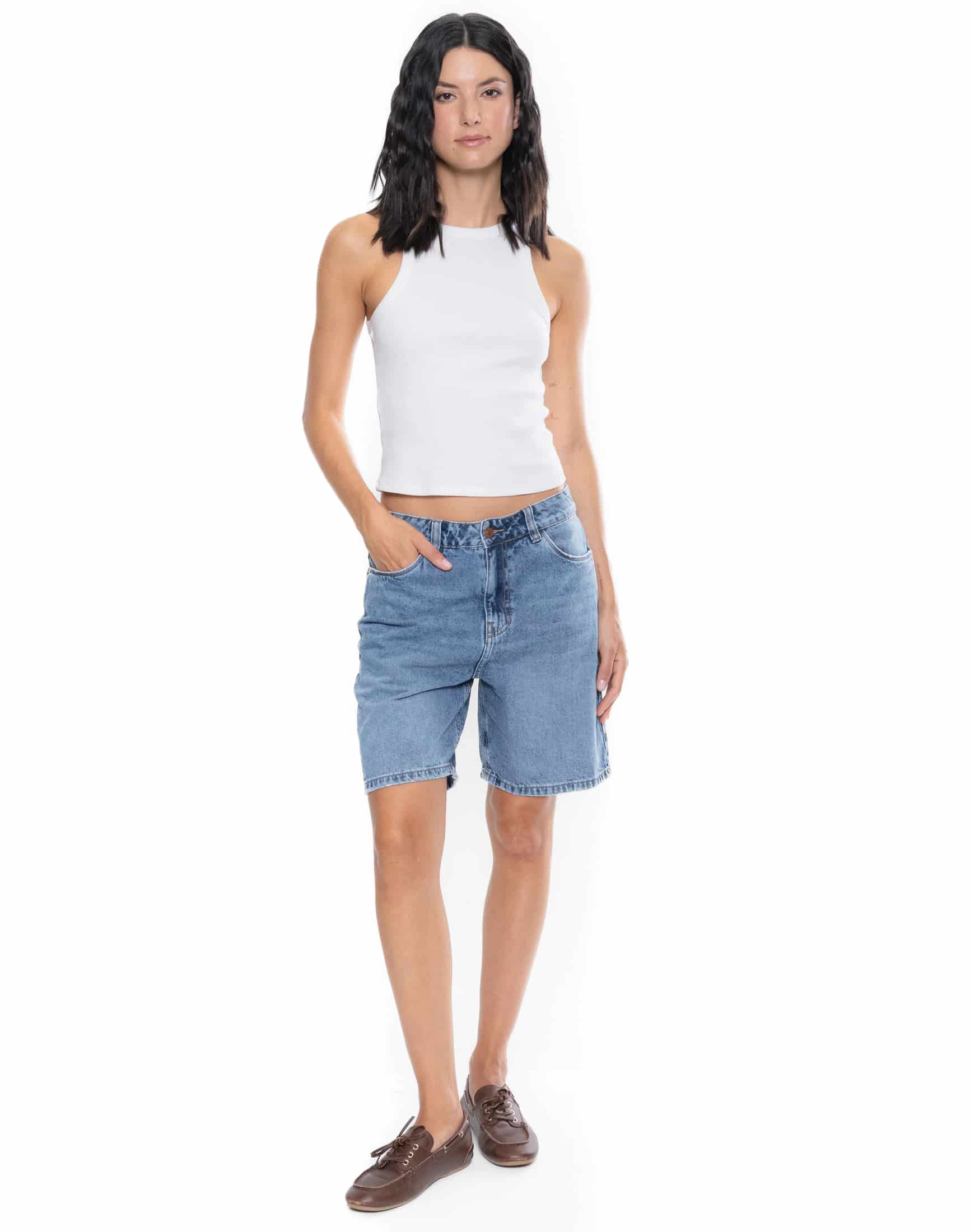 Bermuda Denim Tono Medio - miniatura 3