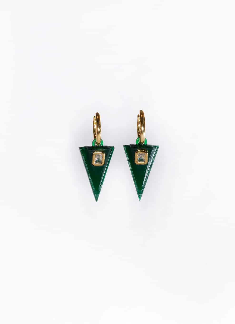 JVxTH - GREEN EARRINGS - miniatura 3