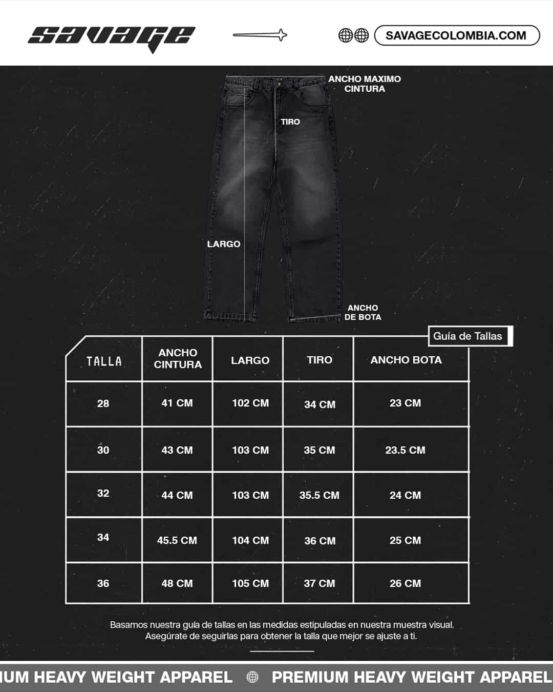 JEAN BAGGY MORADO SAVAGE RED DISTRICT - miniatura 3