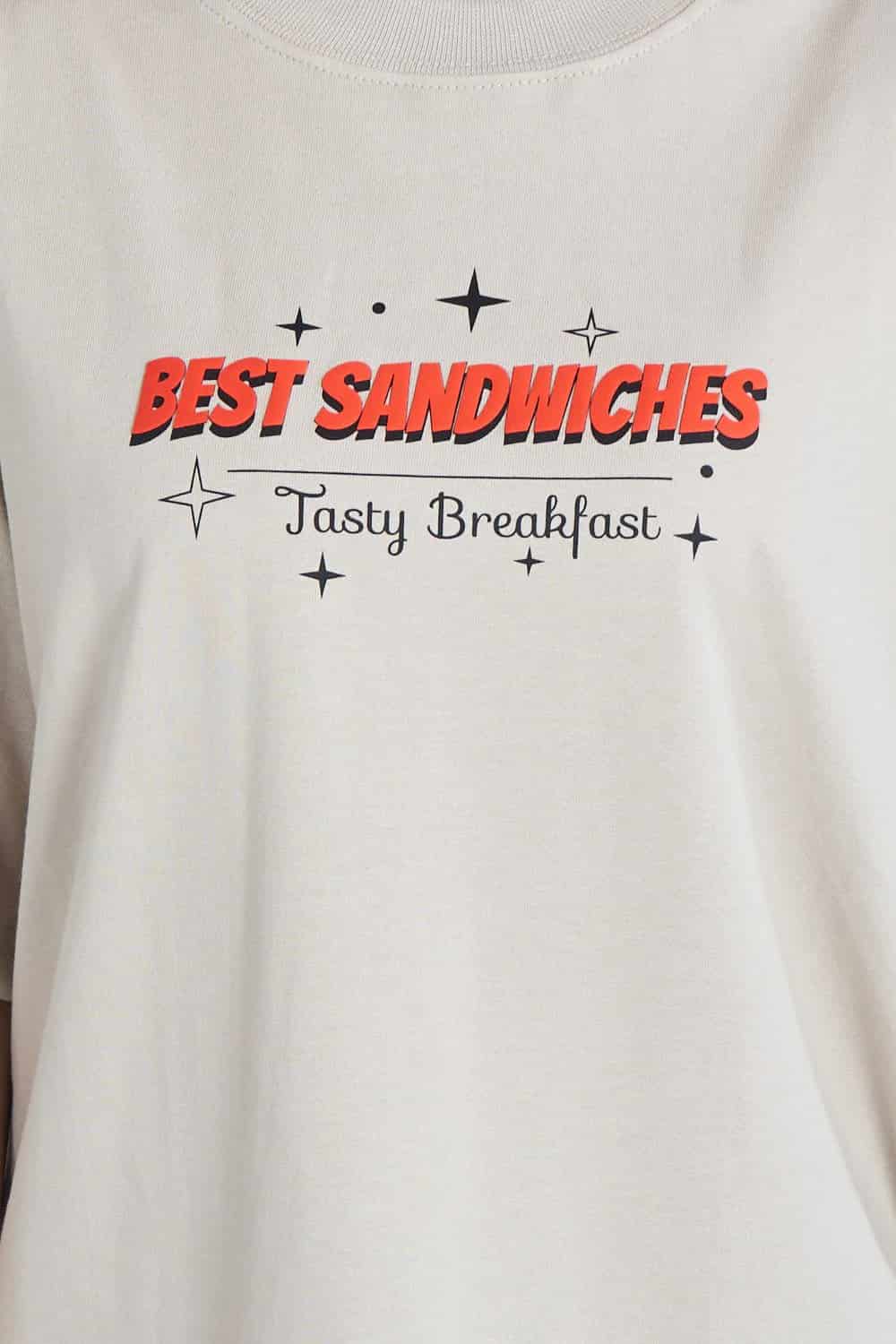 Camiseta oversize Best Sandwiches Marfil| DROP 03 | - miniatura 4