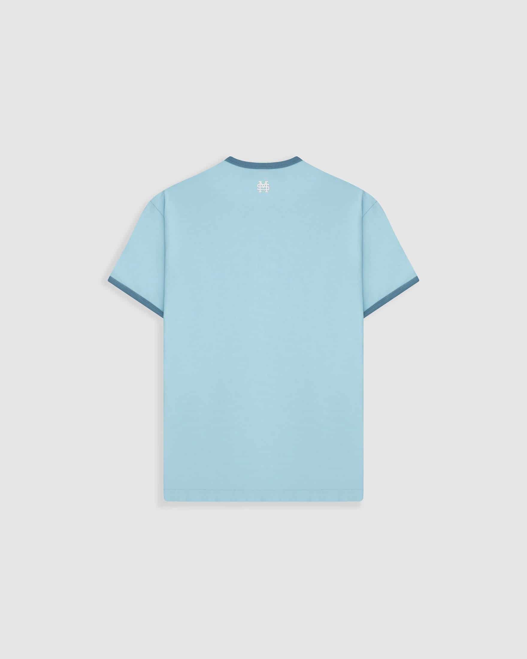 Camiseta Ringer Tee – Azul Cielo - miniatura 2