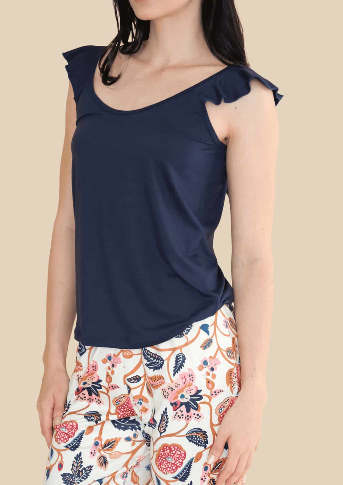 Pijama Capri Estampado Azul - miniatura 5