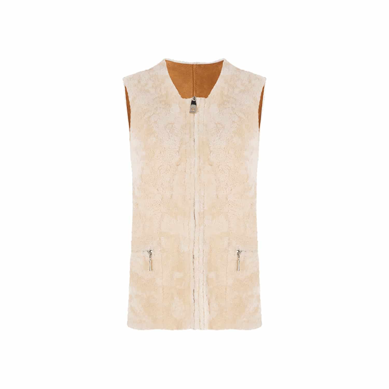 MAYA REVERSIBLE SHEEPSKIN VEST - miniatura 3