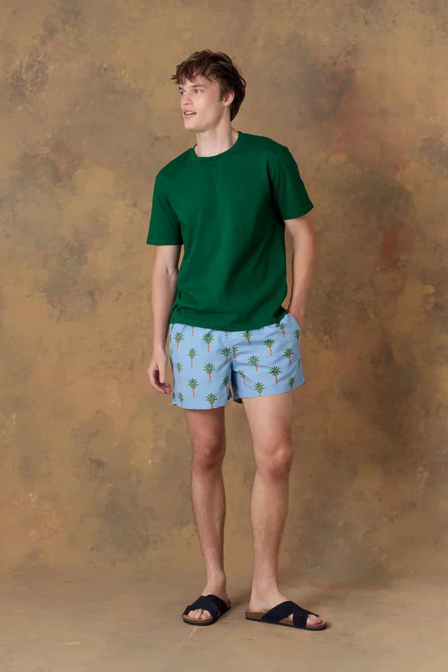 Men's cotton t-shirt orfeo green - miniatura 6