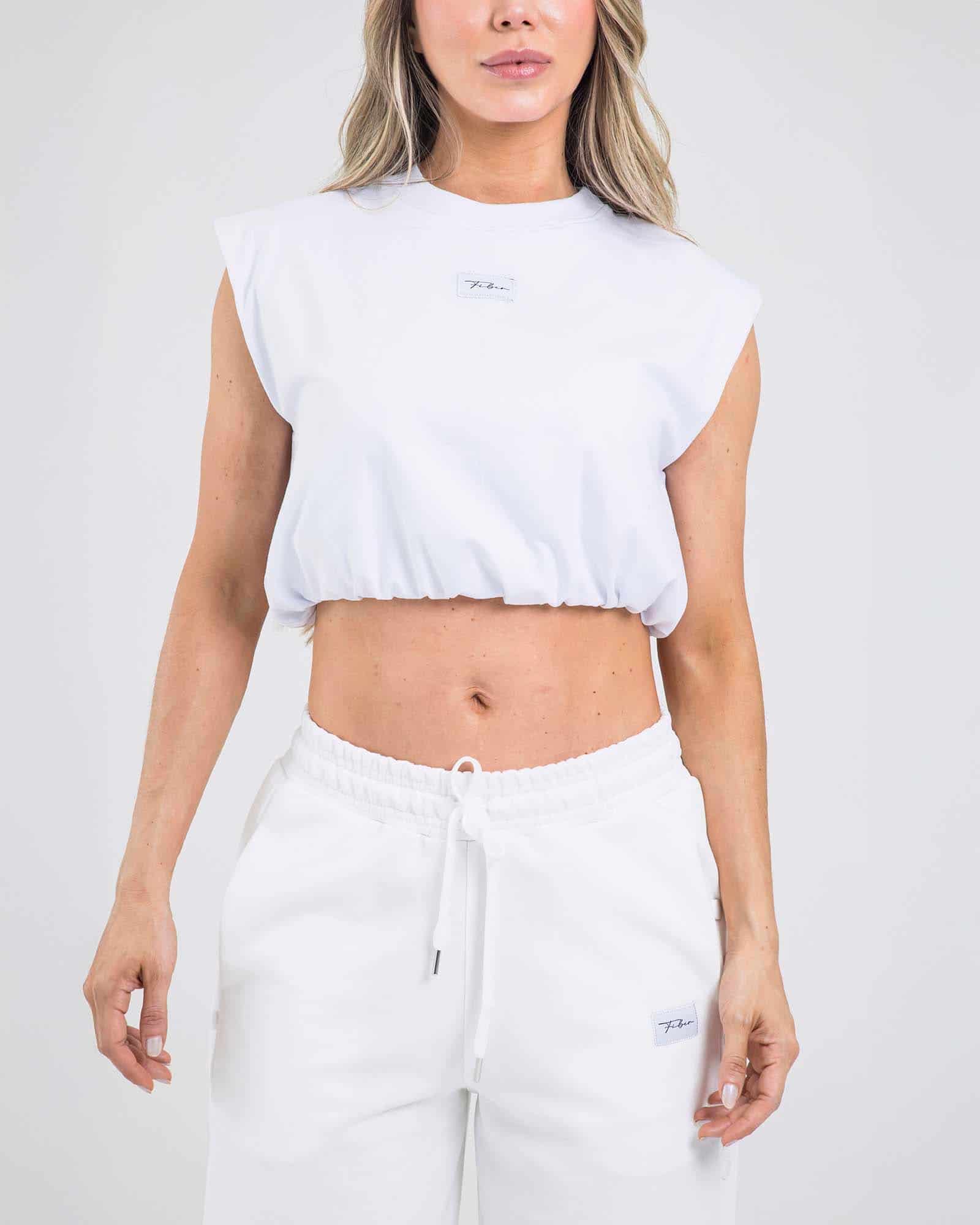 Blusa sisa urban core blanco outdoor FIBER - miniatura 2