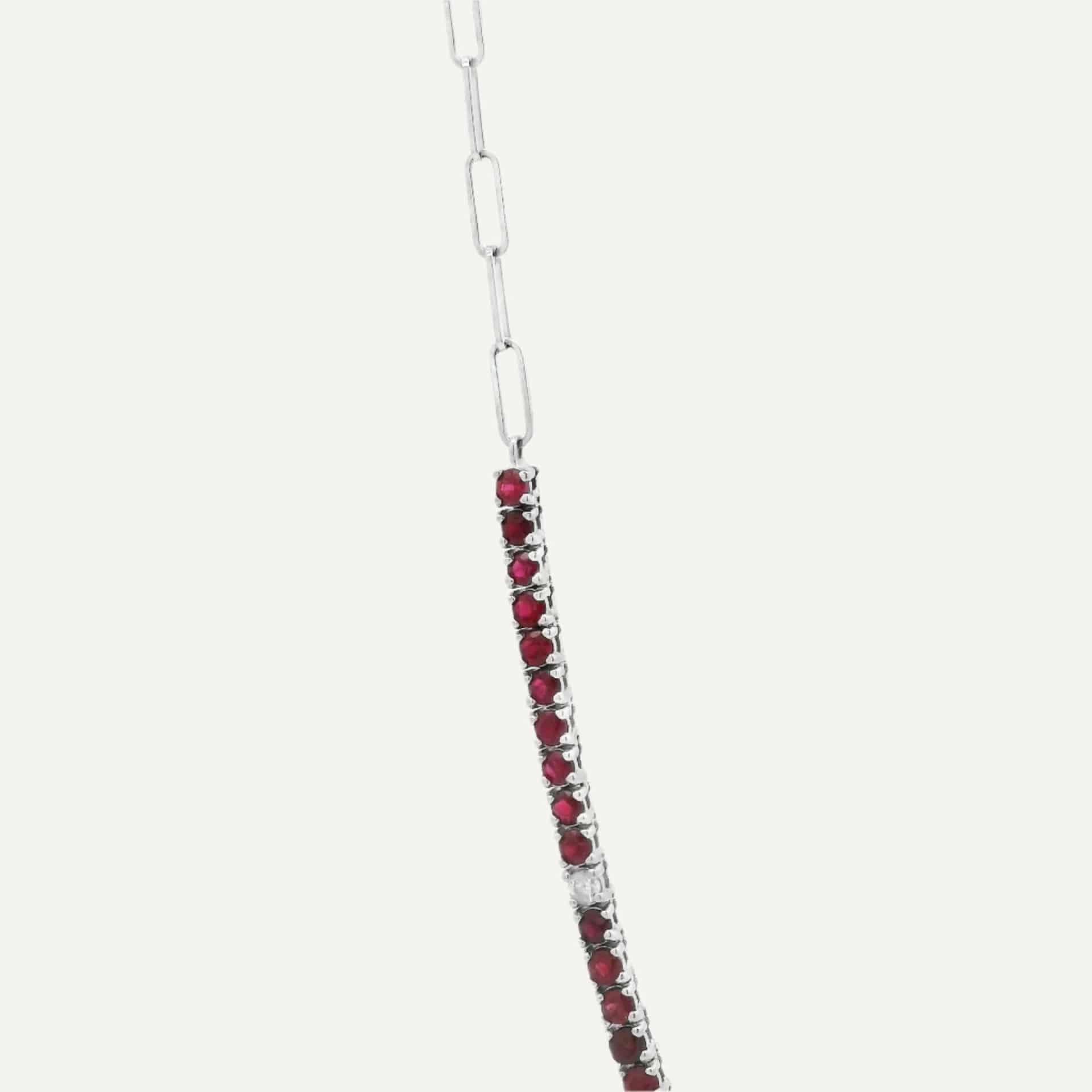 Cadena Clip tennis color 14K - miniatura 2