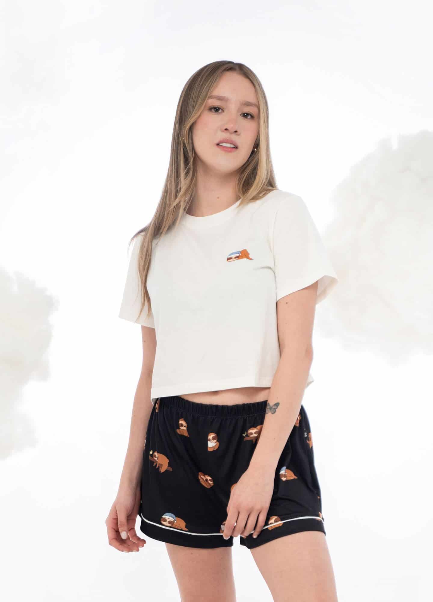 Conjunto Short Perezosos - Negro - miniatura 1