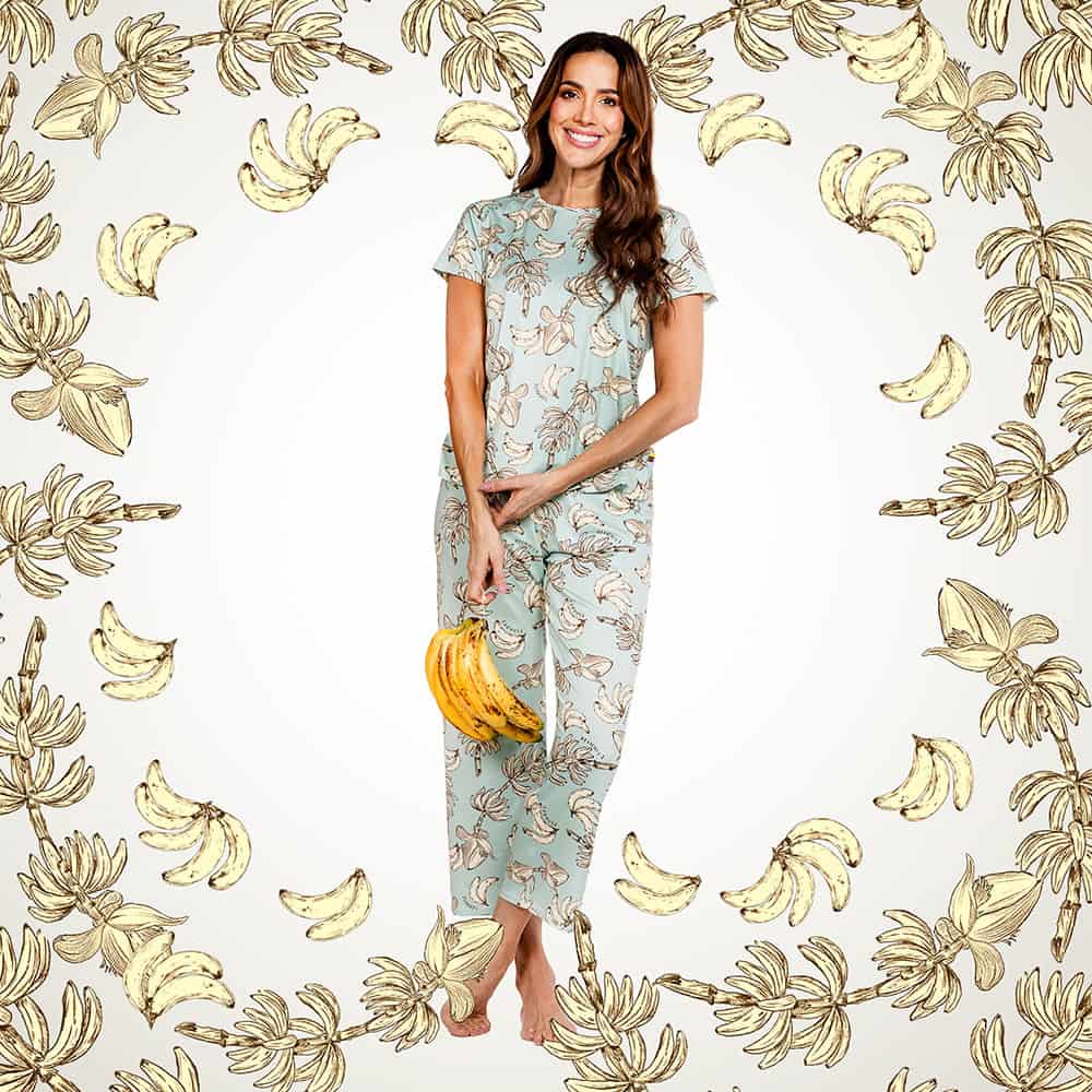 Conjunto de Pijama Pantalón Capri  Bananas. - miniatura 1