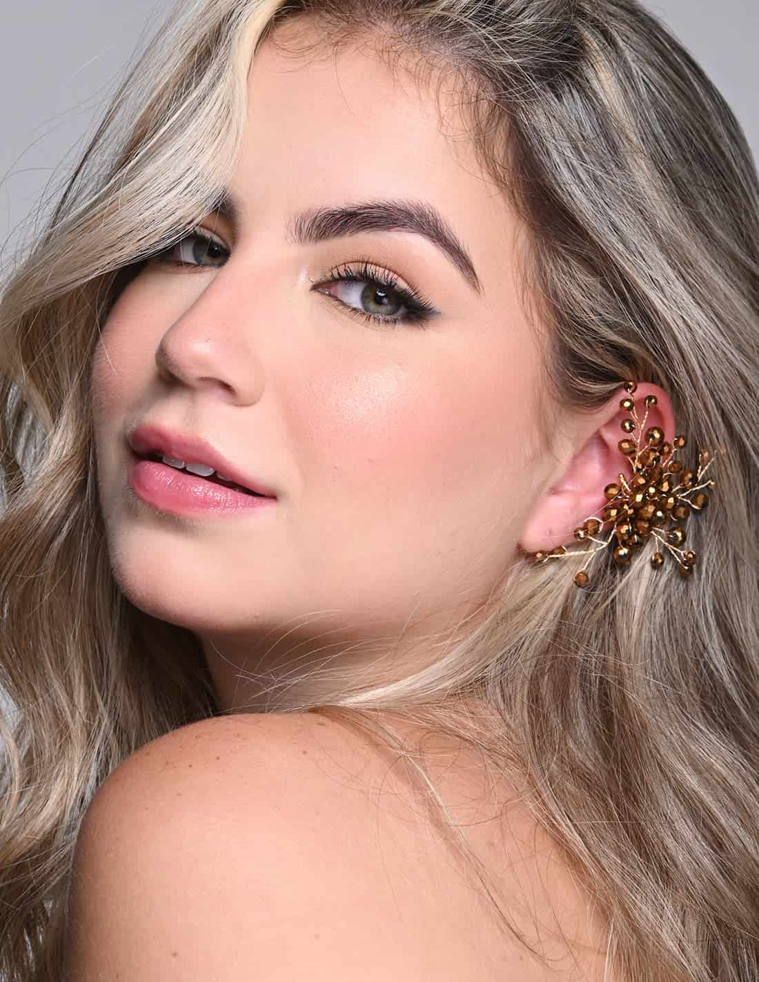 Ear Cuff Glimmer Brown - miniatura 1