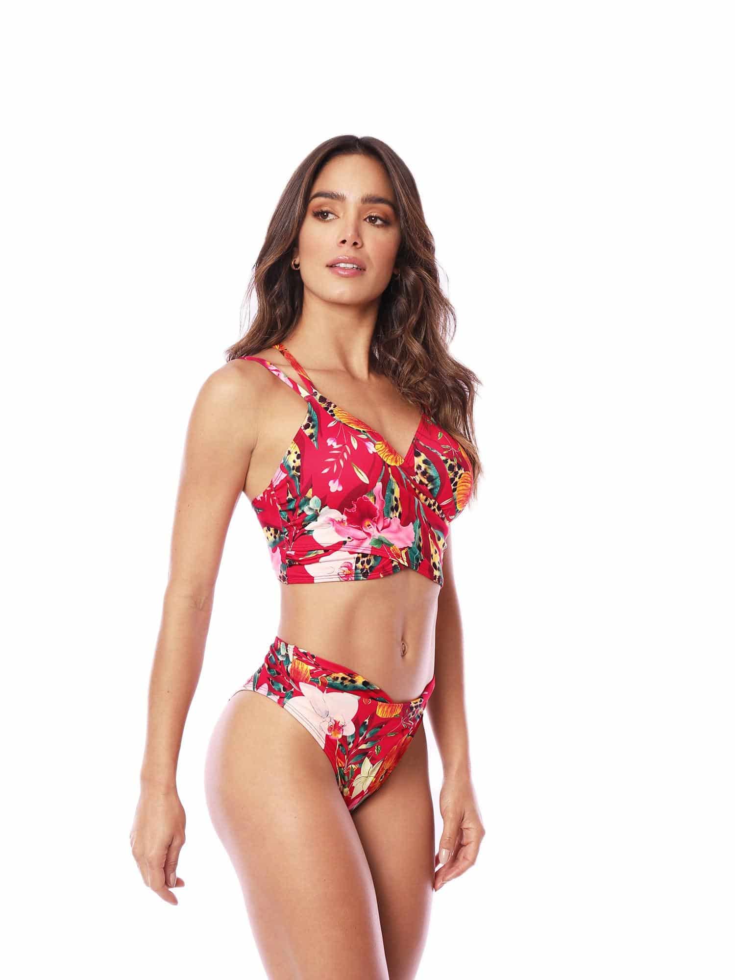 PANTY DE BAÑO 29655 - TALLE ALTO CON SILUETA EN V - miniatura 2