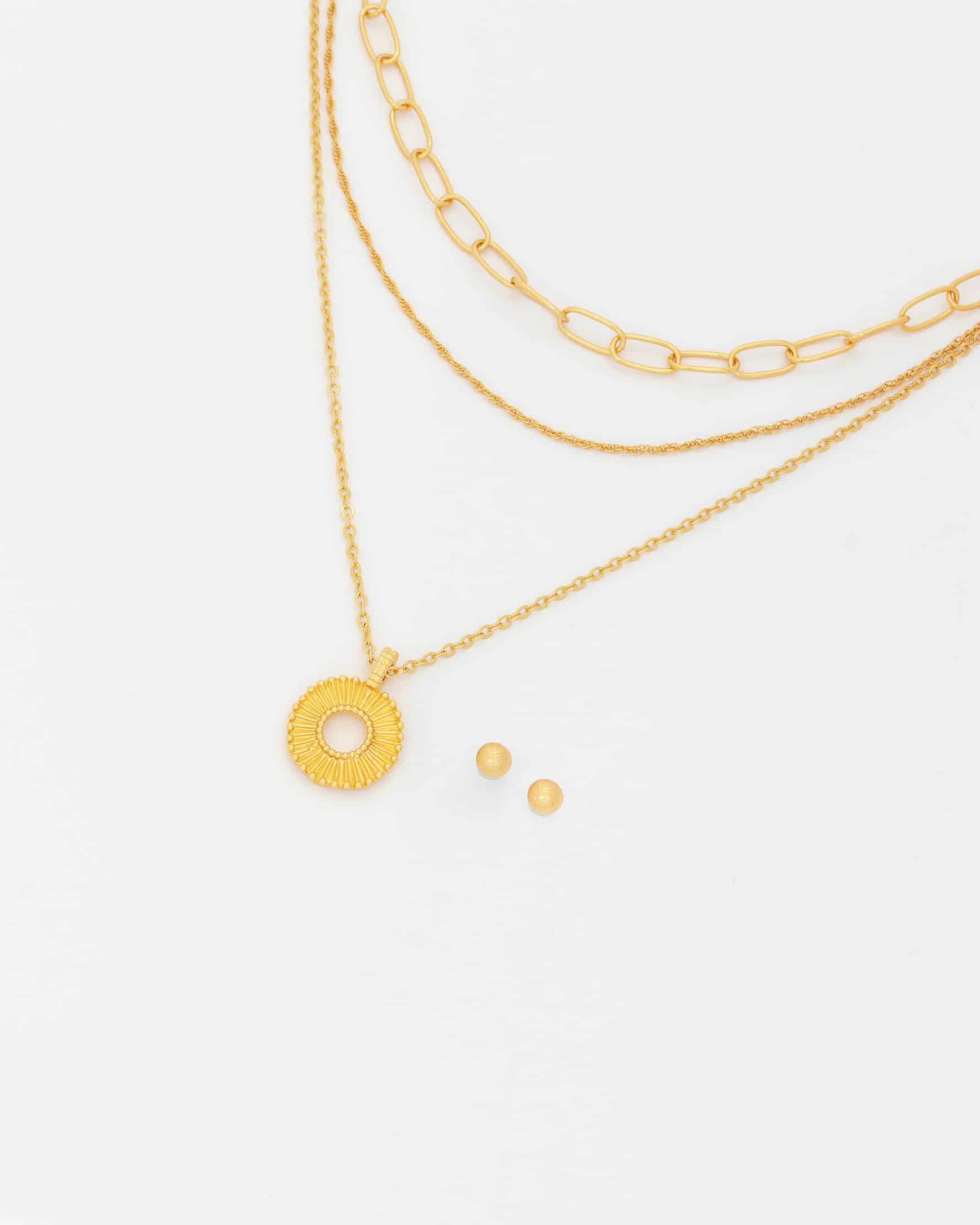 Set X3 Collares Destellos + Aretes - miniatura 2
