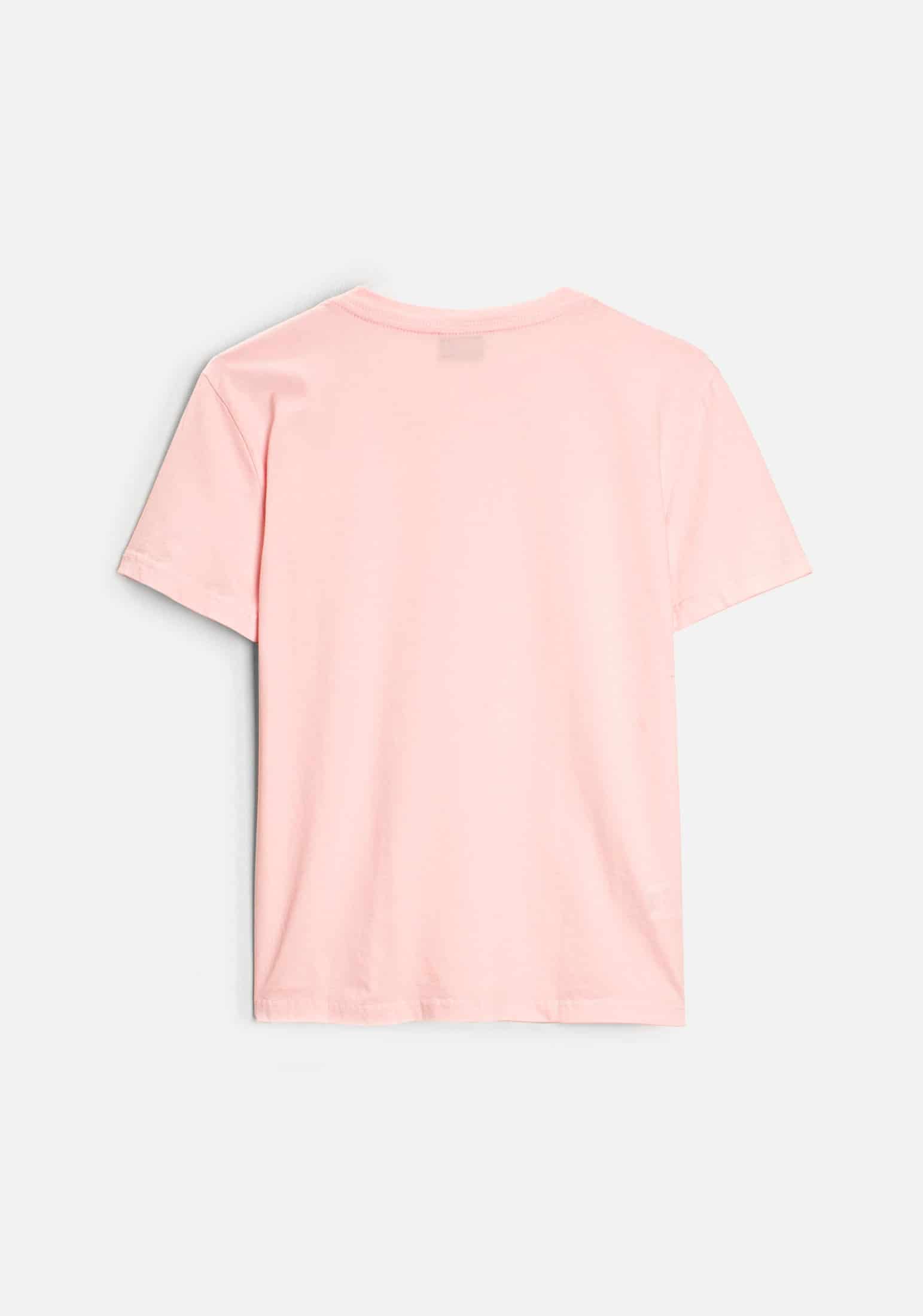 Camiseta M Unicolor CR L-Atn Rosada - miniatura 3