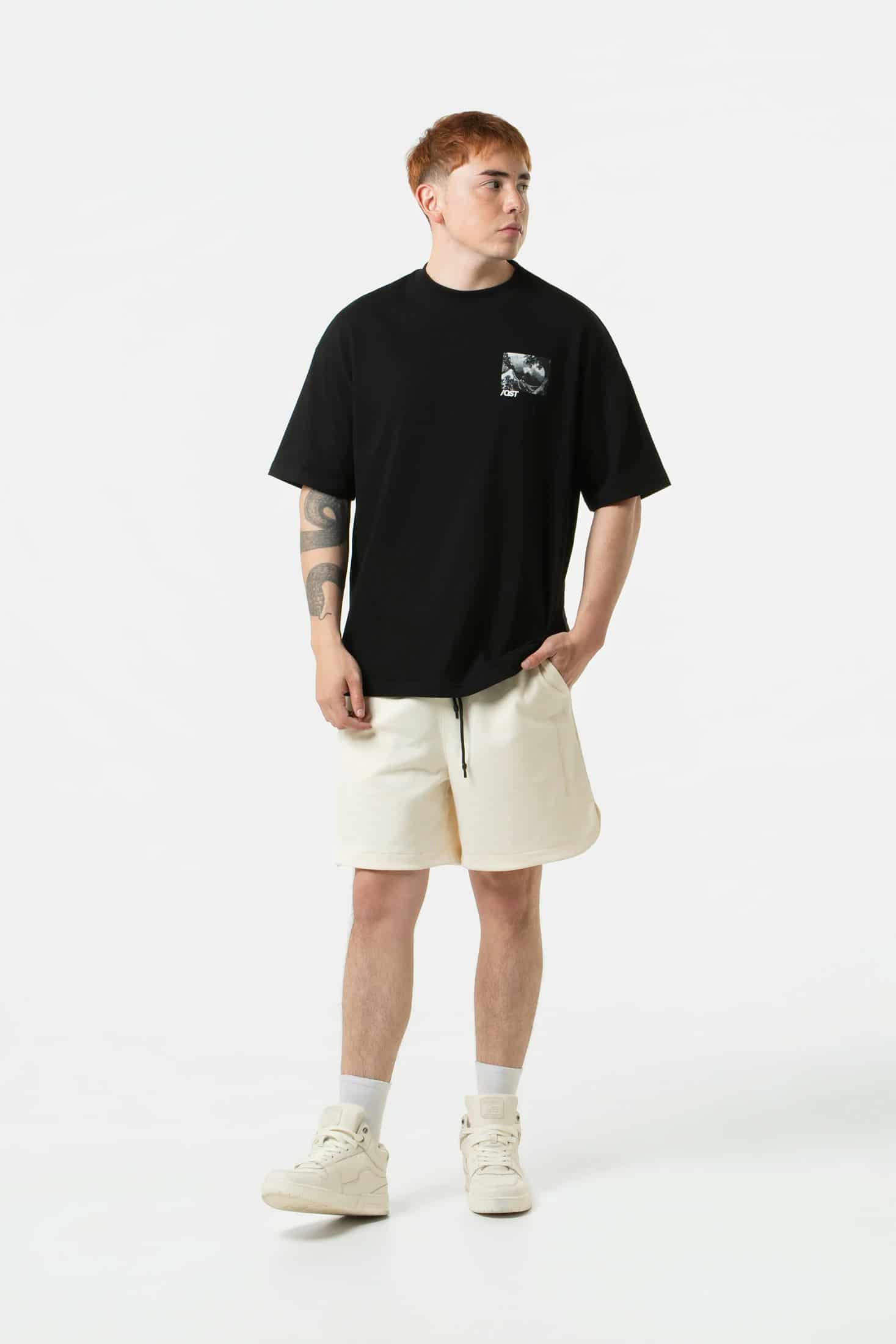 BERMUDA JOGG COLOR IVORY - miniatura 5