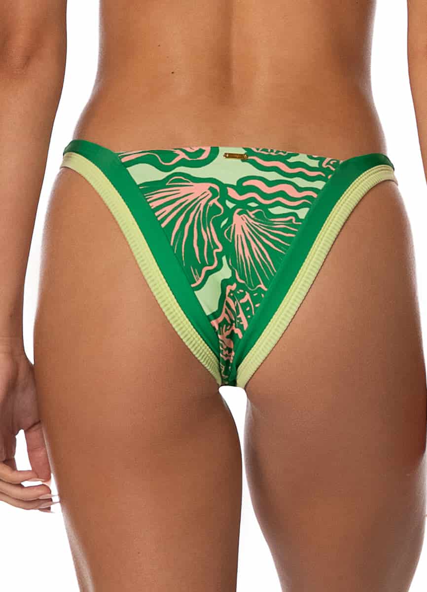 Maaji Soft Coral Trinity Regular Rise V Front Bikini Bottom - miniatura 3