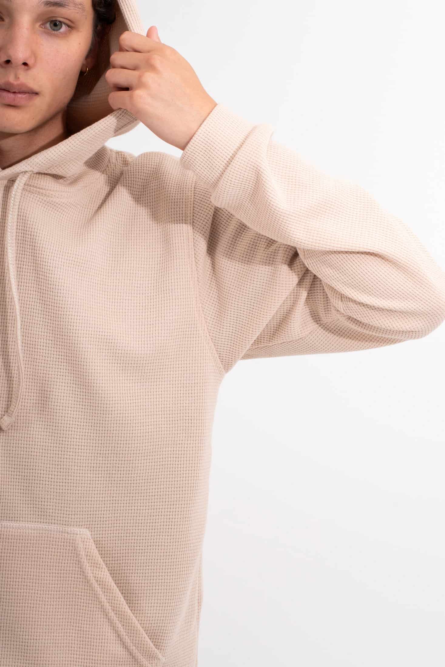 HOODIE BEIGE UNISEX- BÁSICO - miniatura 4