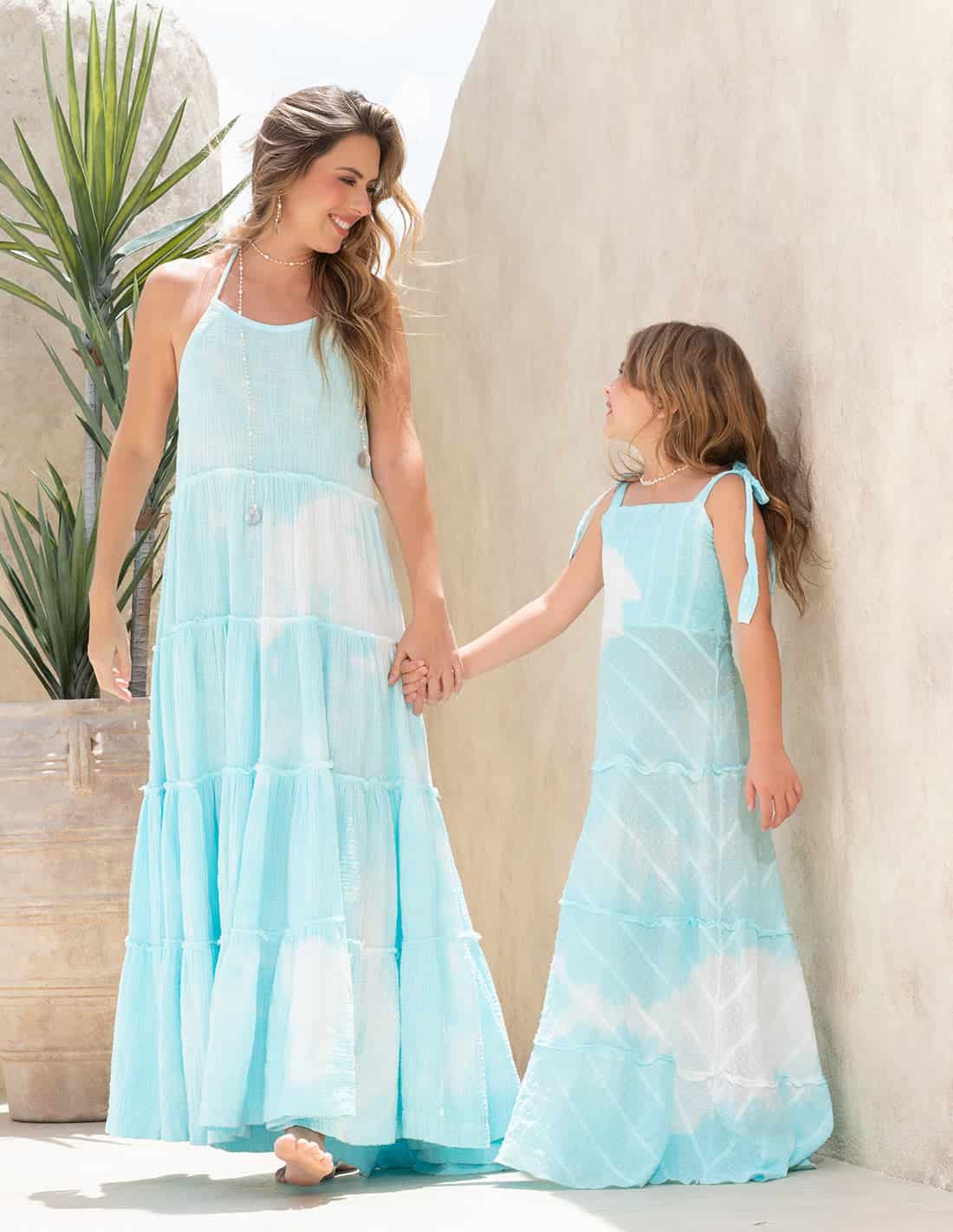 Vestido Solara Spotted Turquoise - miniatura 1