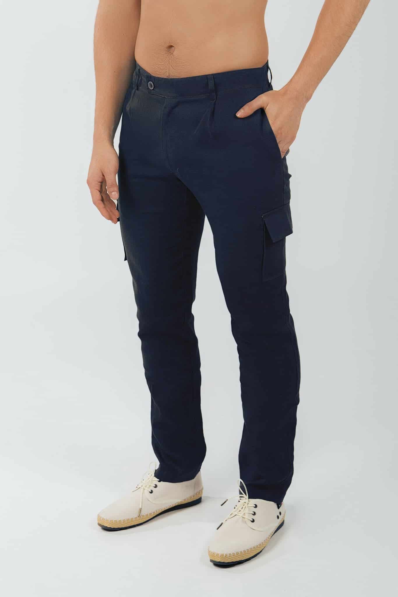 Pantalón Cargo 100% Lino European Flax - miniatura 5