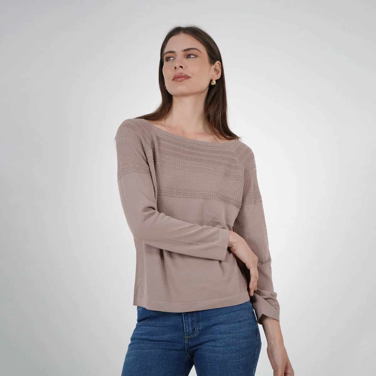 Sweater Cuello Redondo Manga Larga - miniatura 10