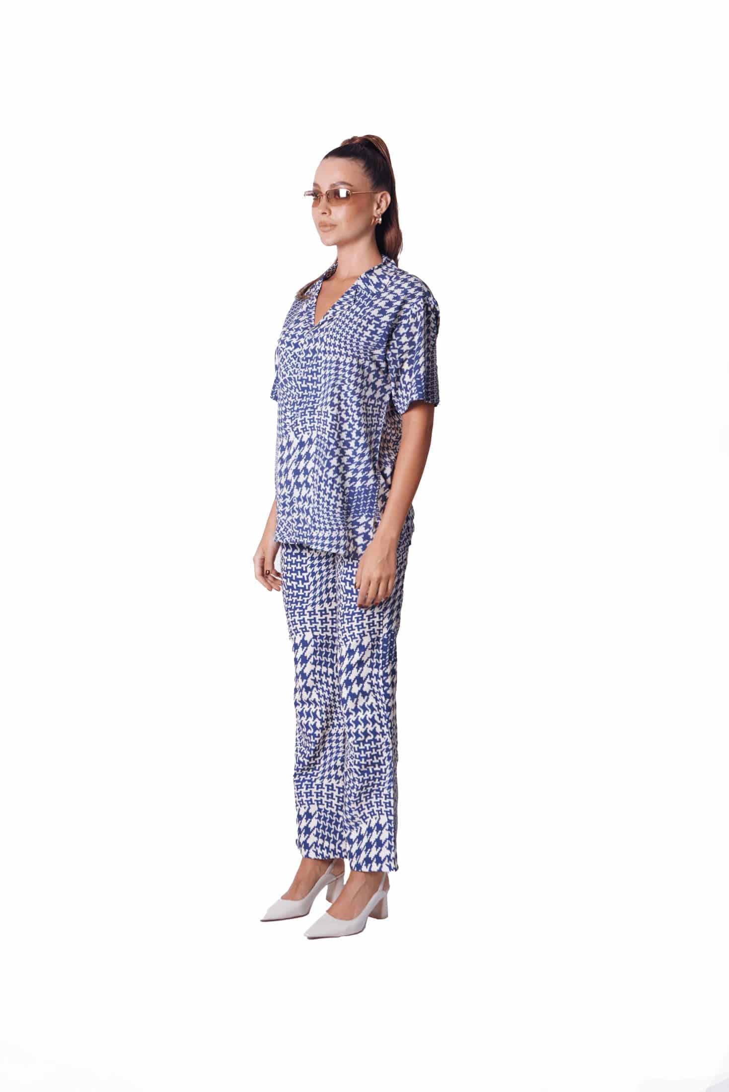 Howdy Pants in Geometrical Blue - miniatura 5