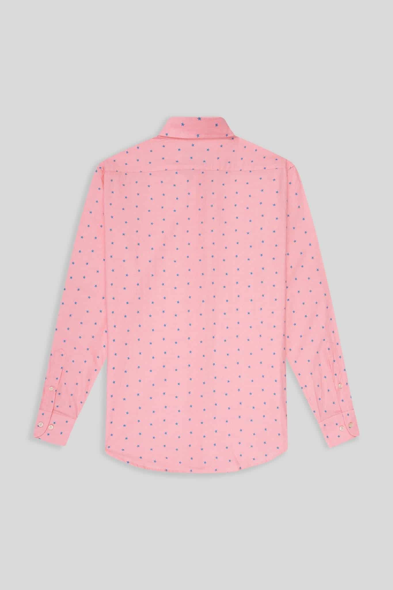 Men's cotton shirt pink estelle - miniatura 2