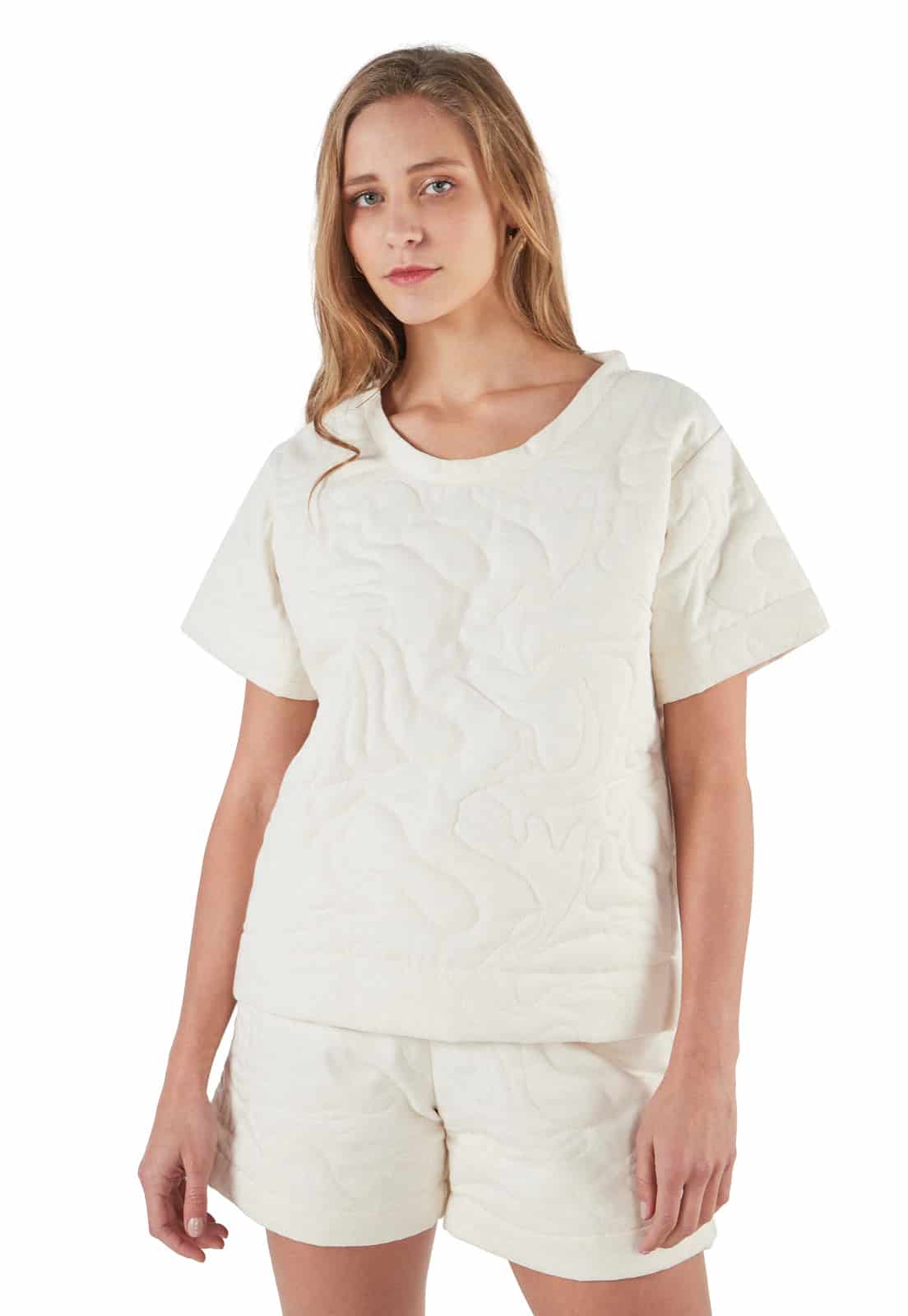 Claude T-Shirt Cream - miniatura 7
