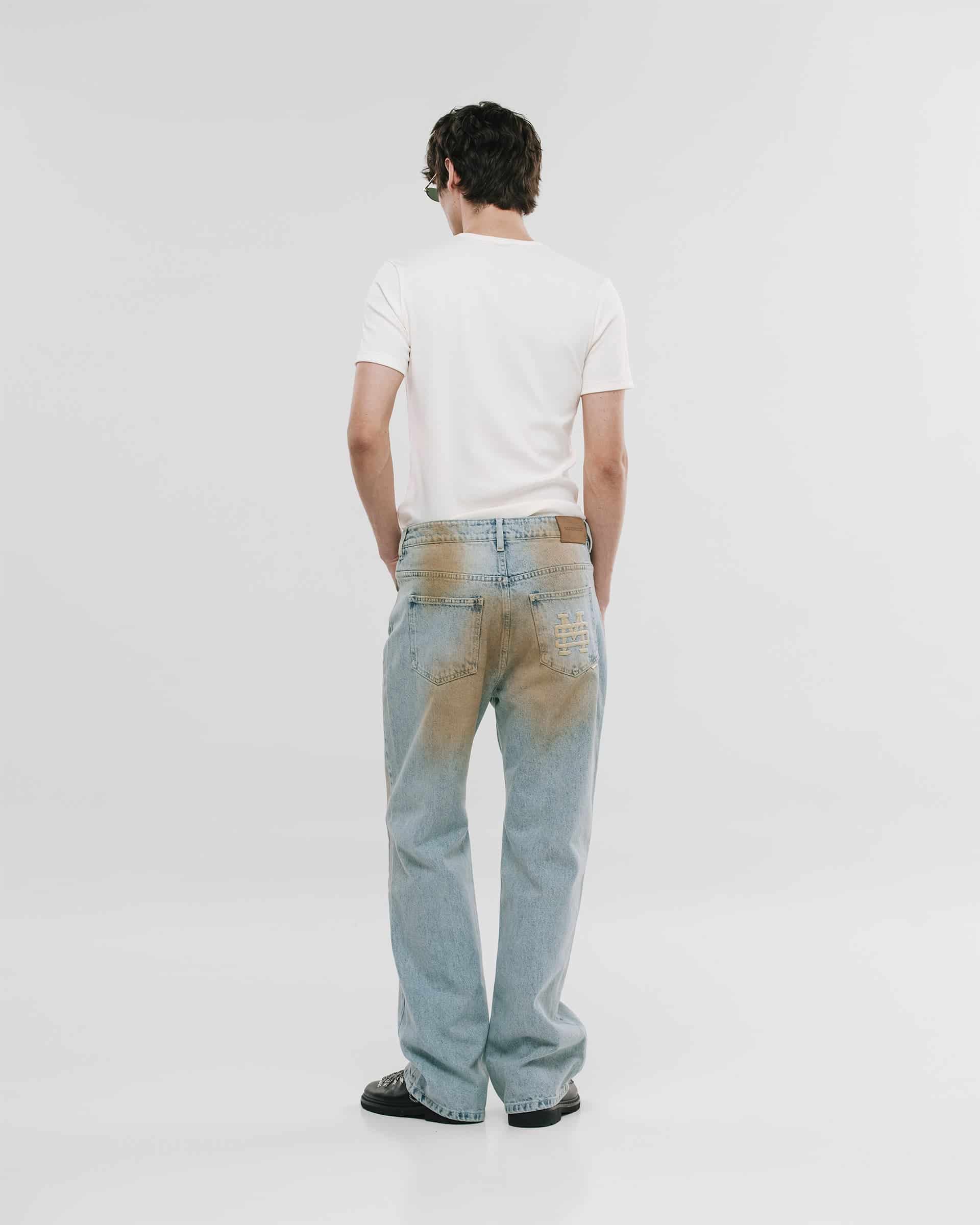 Straight Fit Rally Jeans - Dirty Blue - miniatura 5