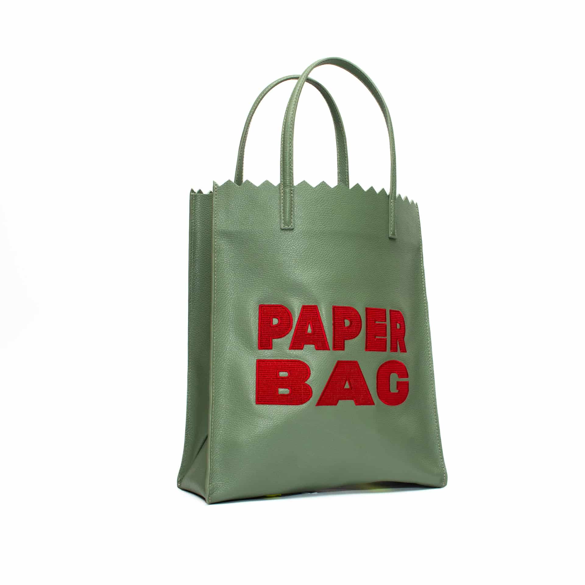 Paper Bag - Sage x Bordeaux - miniatura 2