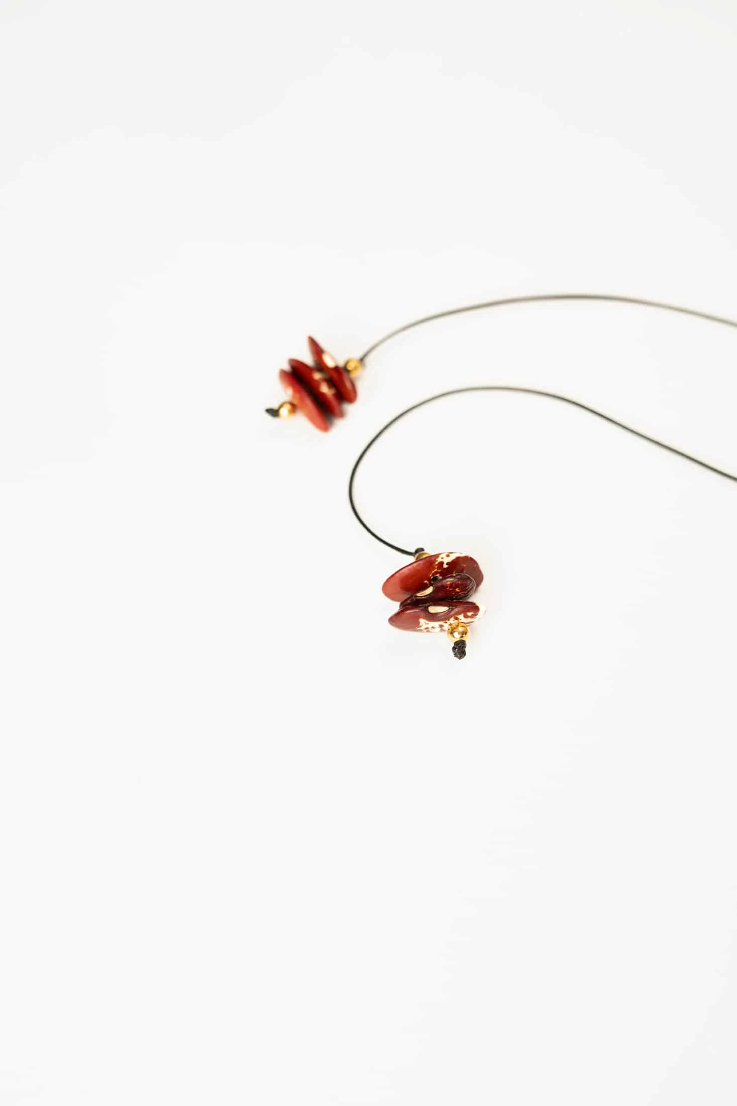 Collar Fruto Frijol Rojo - miniatura 3