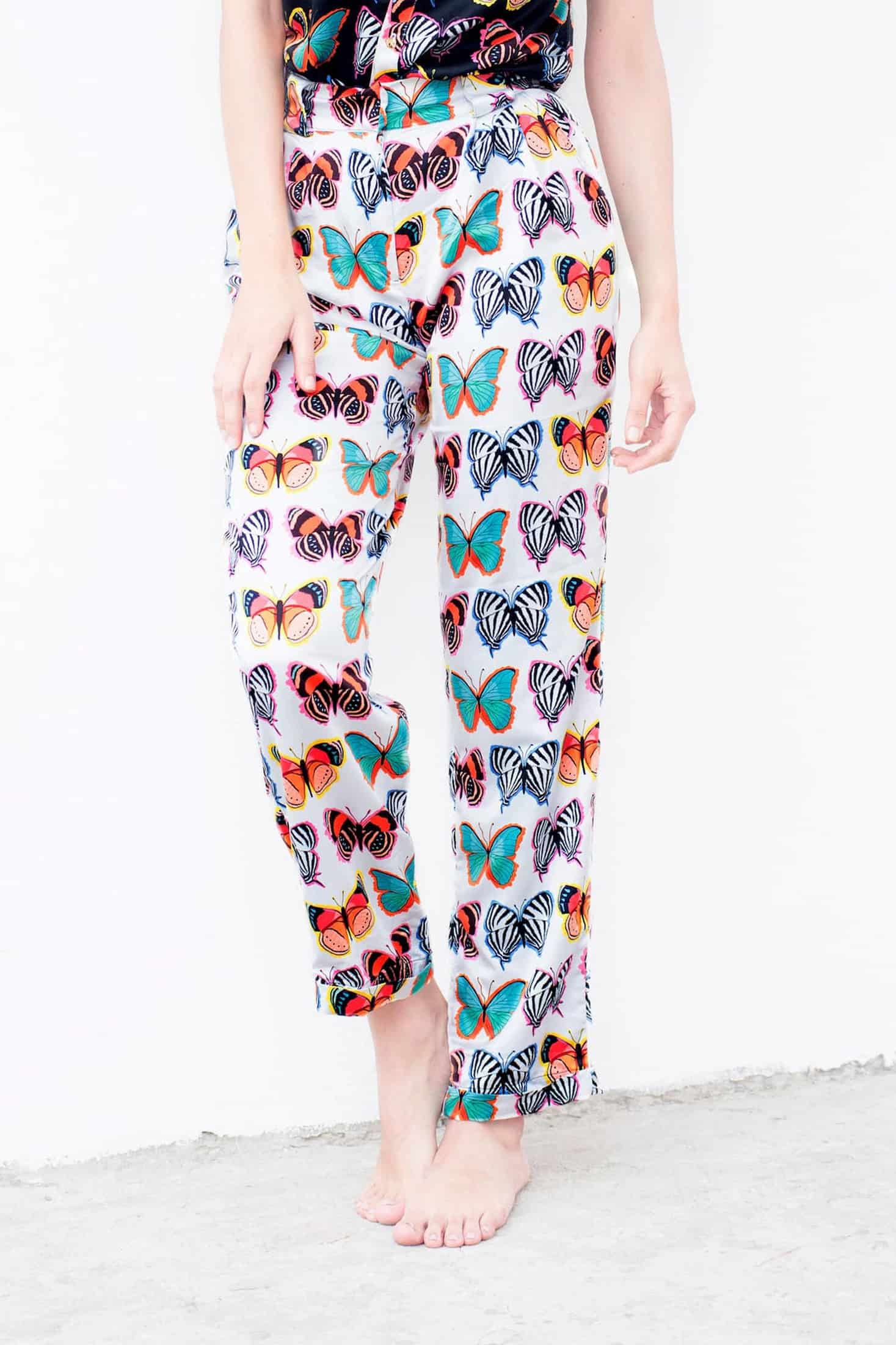 Pantalón Tierra de Mariposas Blanco - miniatura 1