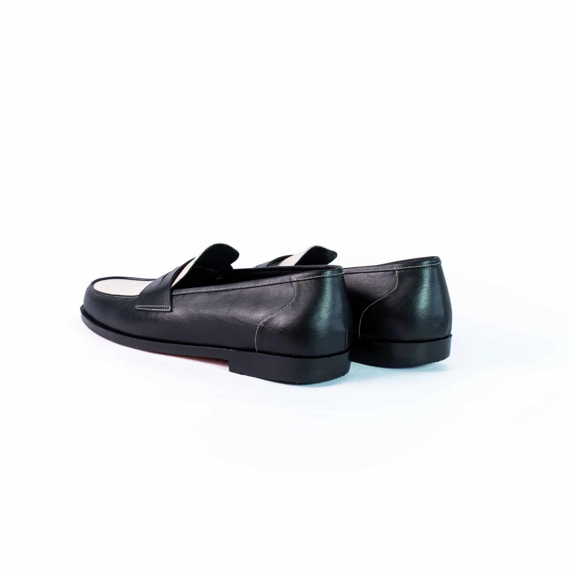 Penny loafers black & white - miniatura 3