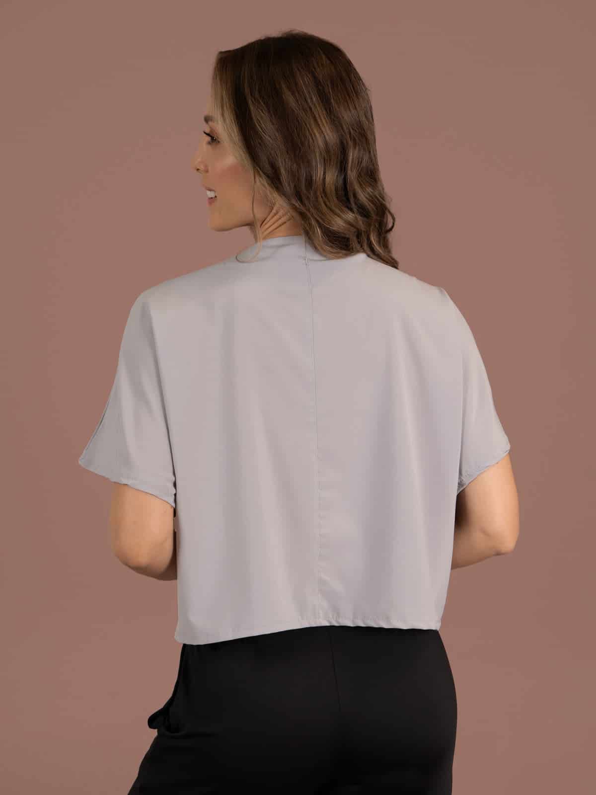 Blusa lara holly gris claro - miniatura 3