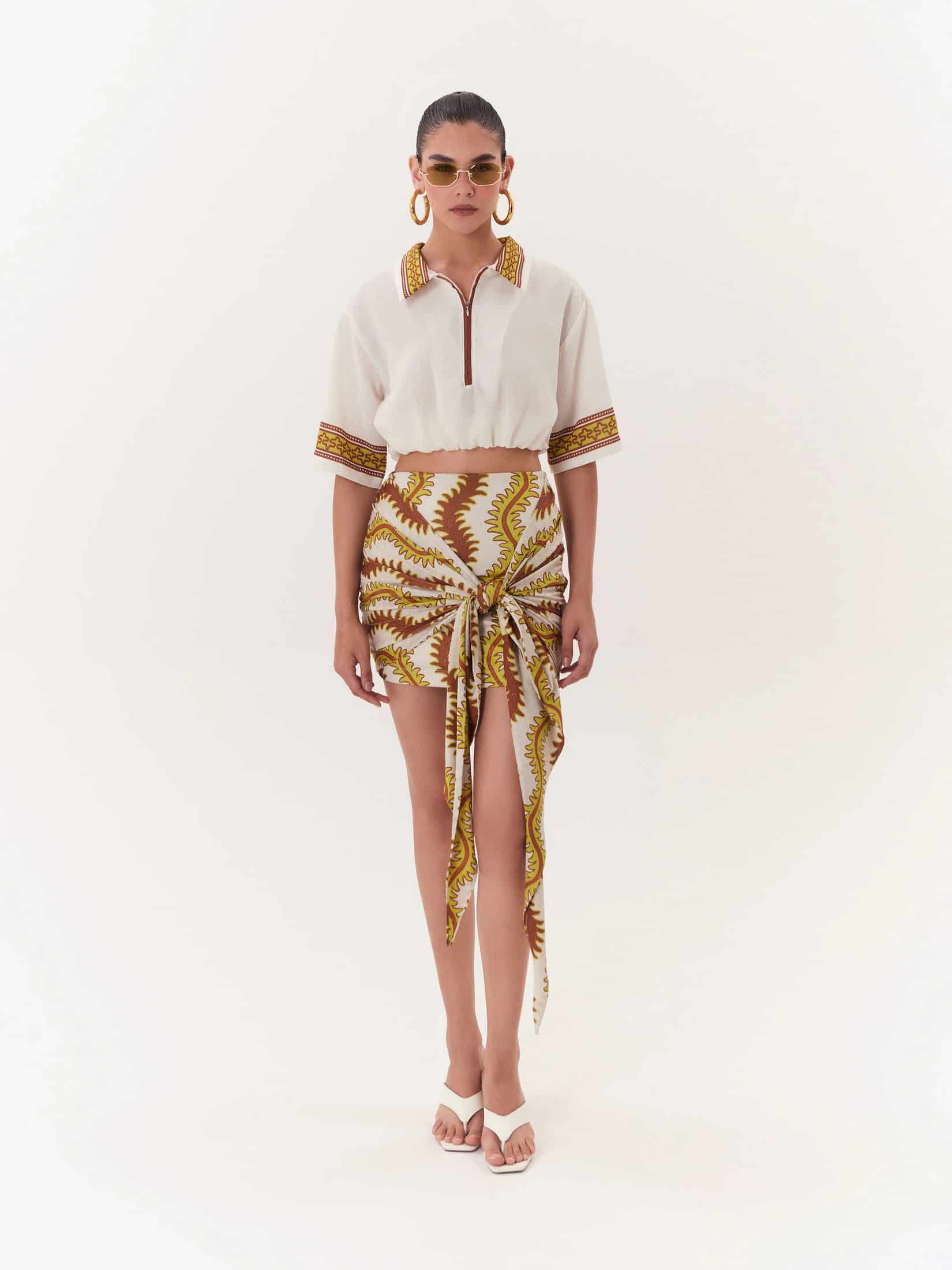Cropped Top Solar - Café - miniatura 1