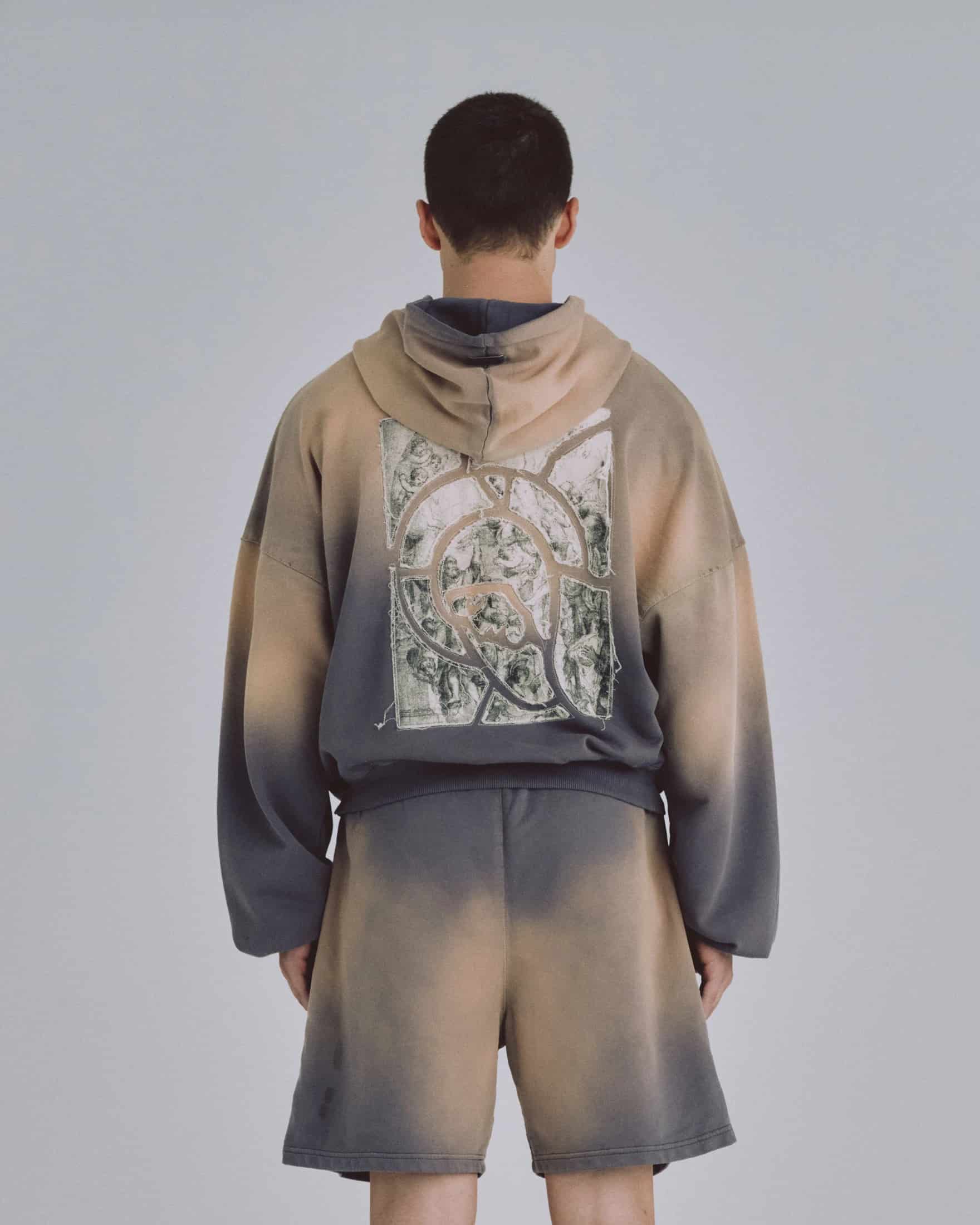 94' Fragments Boxy Fit Hoodie Dirty Brown - miniatura 7