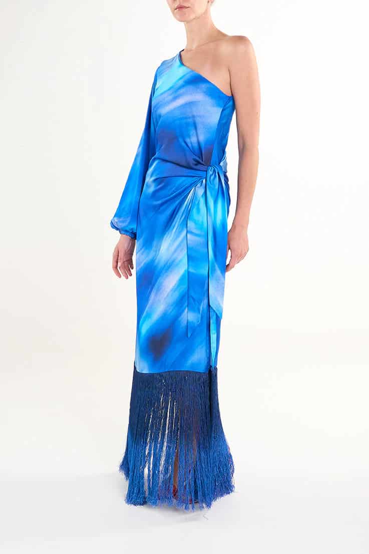 BAY ARI FRINGE LONG DRESS - miniatura 2