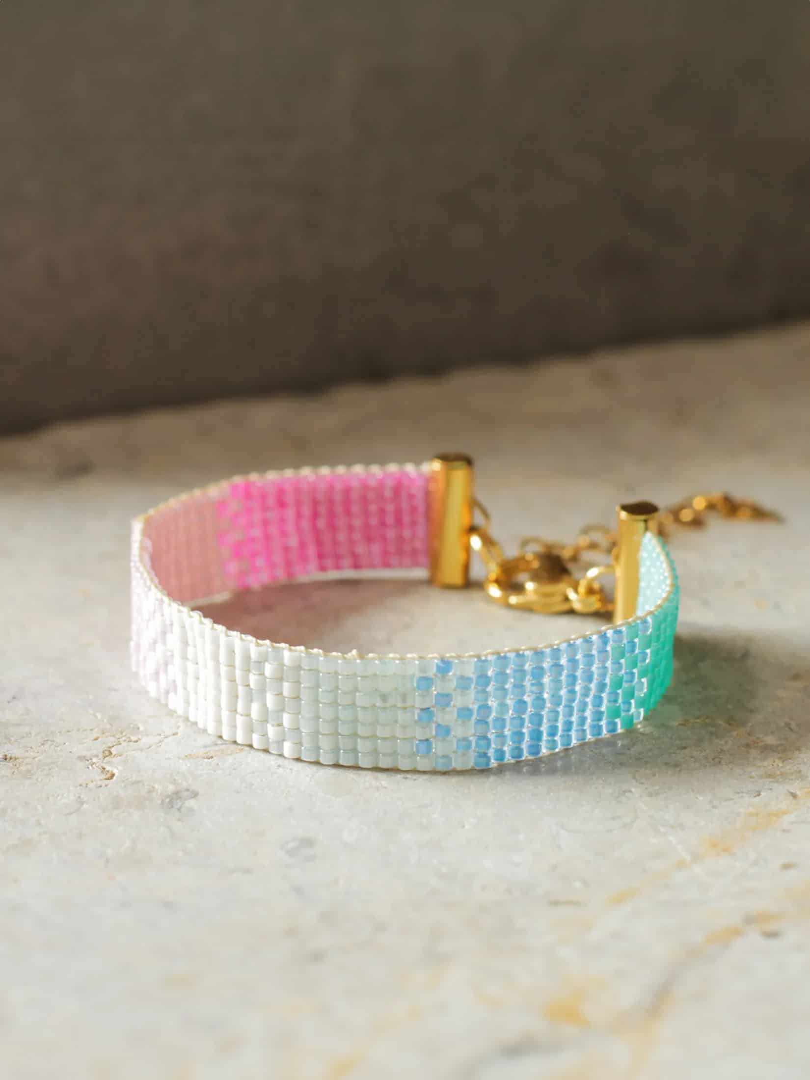 Brazalete Miyuki Coral 7 puntos - miniatura 4