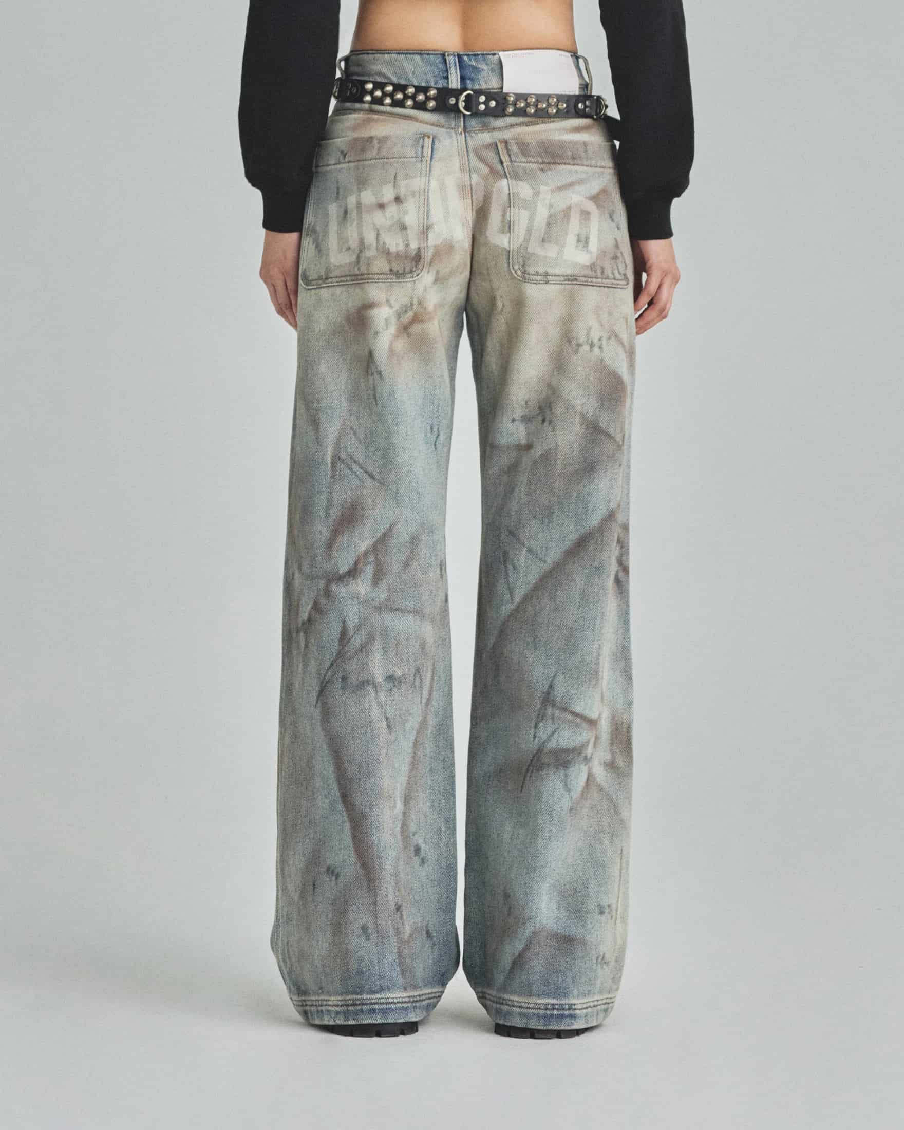 W Capsule UNDRGLD Wide Jeans Dirty Blue - miniatura 6