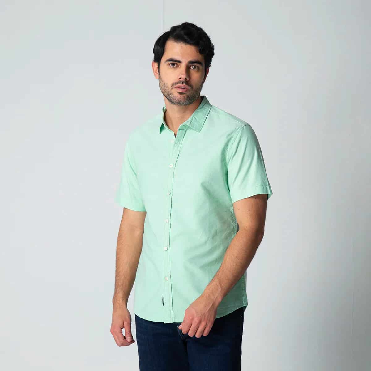 Camisa Slim Manga Corta Royal - miniatura 1