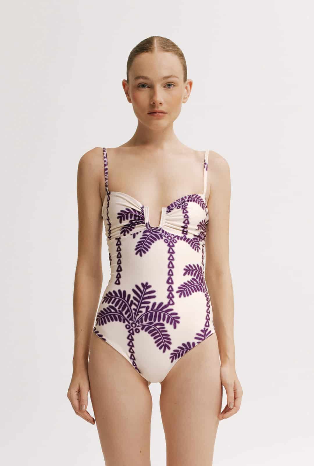 Vestido de Baño Enterizo Holly Malva - miniatura 1