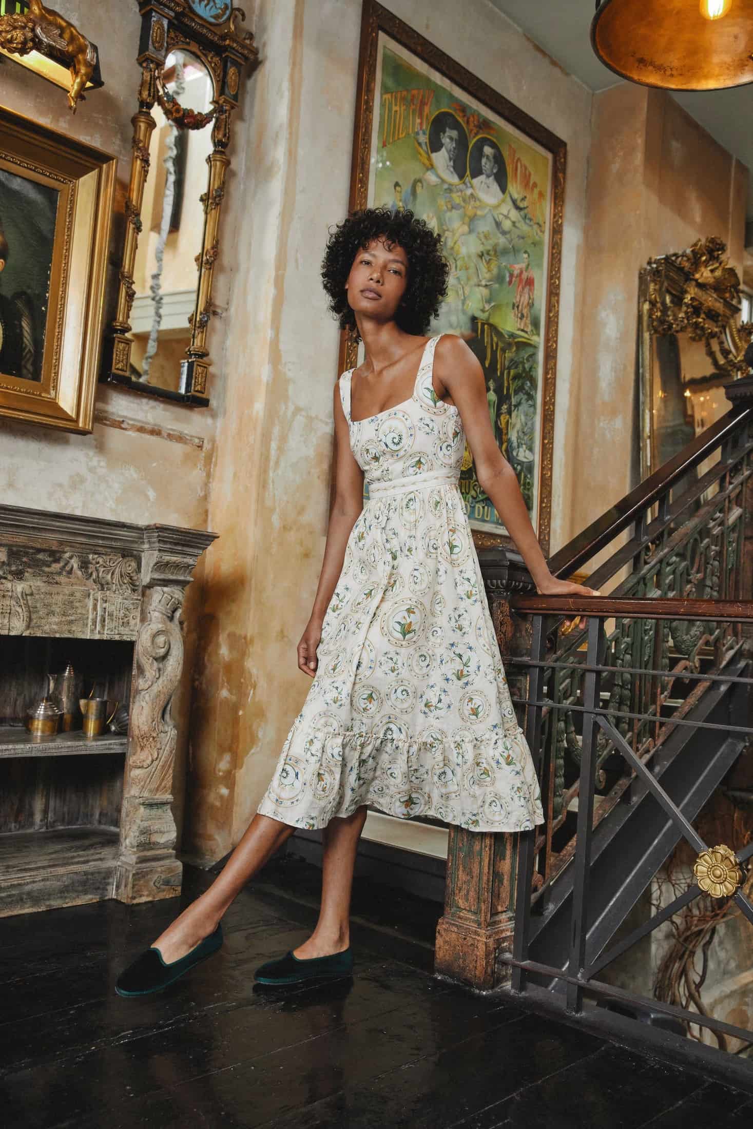 Melon Menaje Midi Dress - miniatura 2