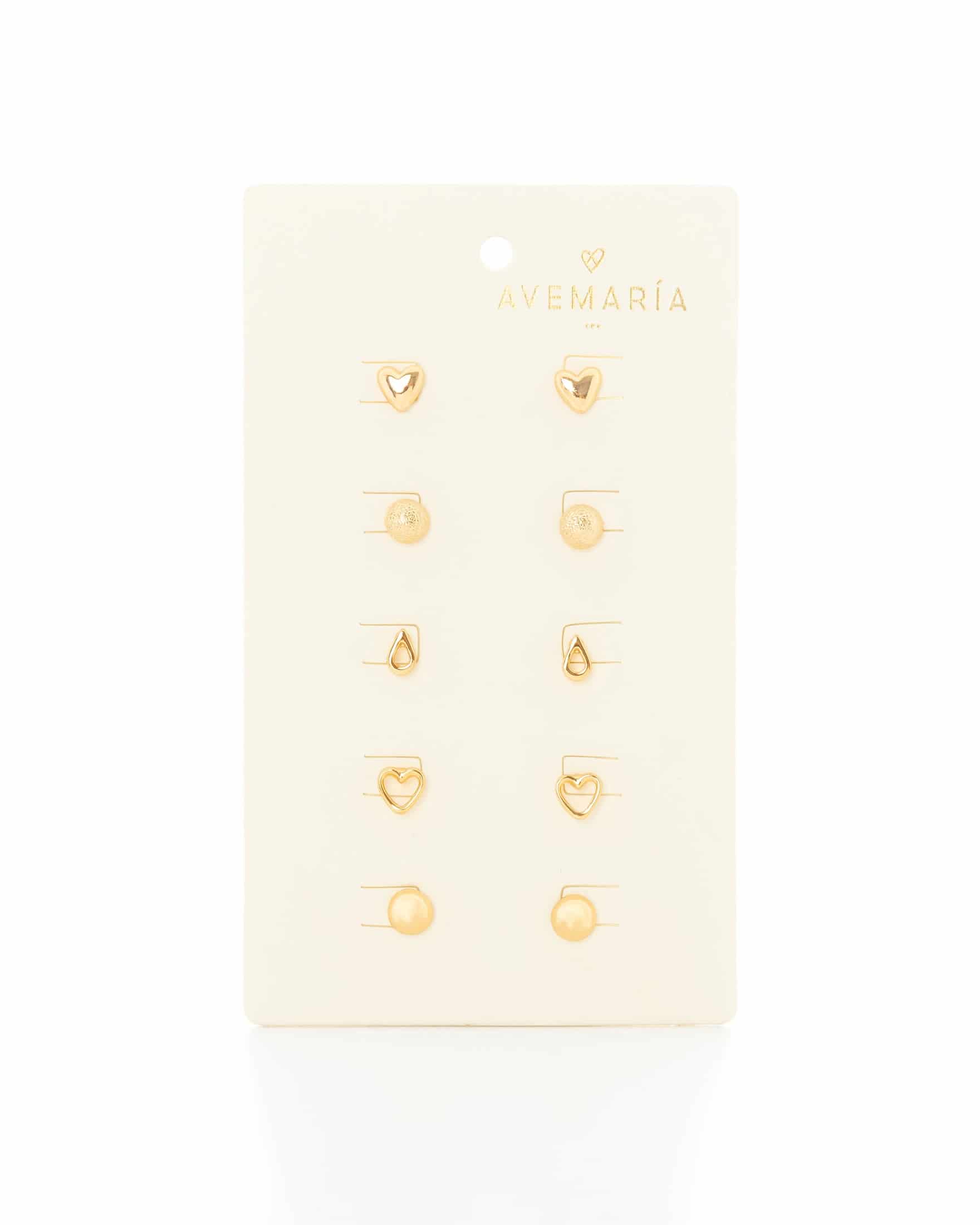 Set X5 Aretes Pequeños Variados - miniatura 2