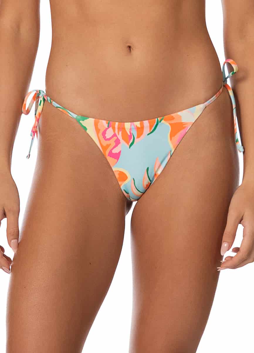 Maaji Fiesta Bloom Sunning Low Rise Tie Side Bikini Bottom - miniatura 2