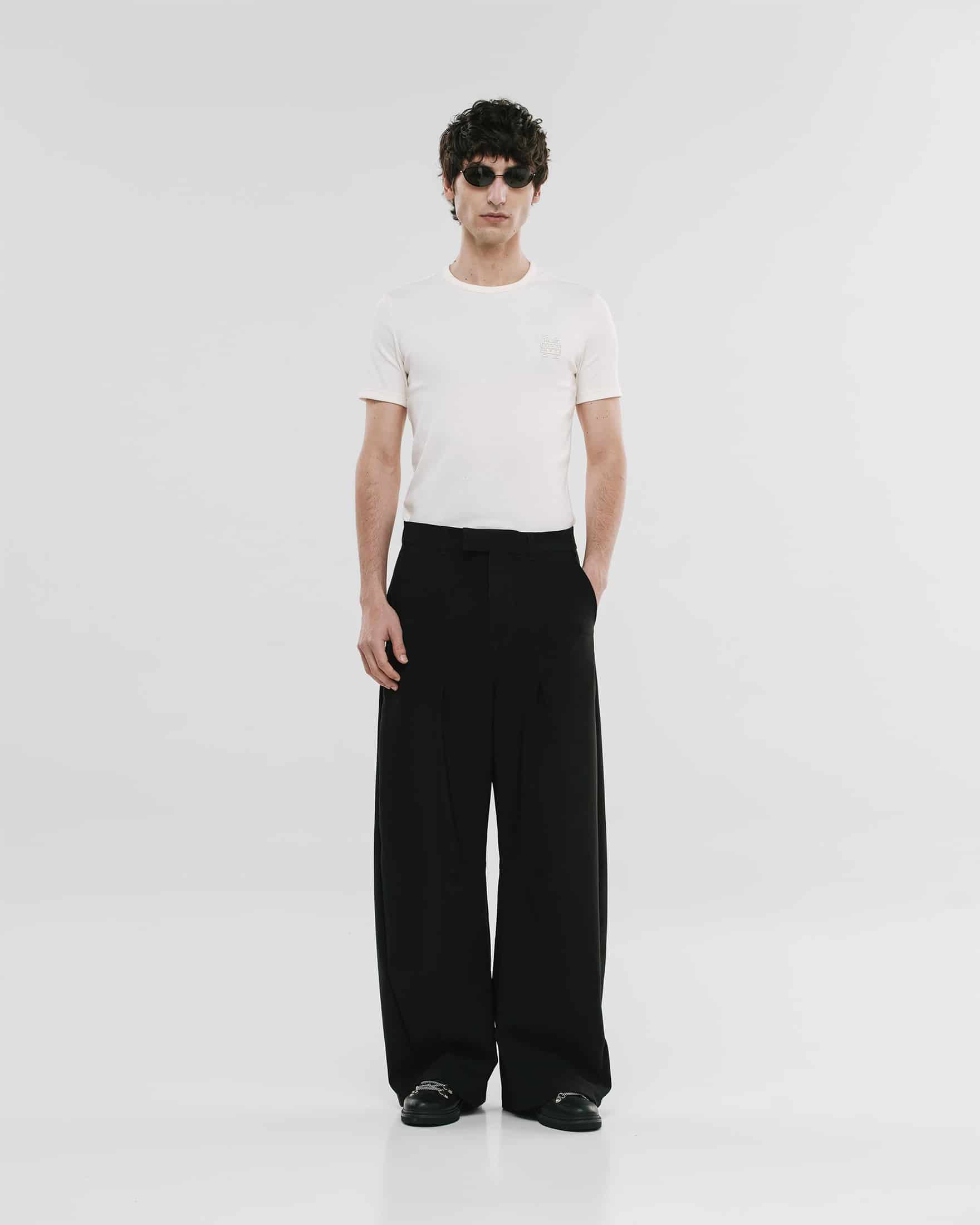 Barrel Fit Trousers - Negro - miniatura 2